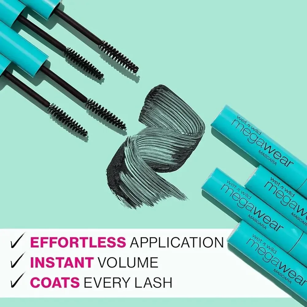Wet N Wild Enhance and Define Megawear Mascara, Gentle Gel Volumizing Formula Th